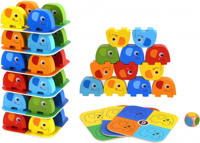 Woopie Elefante verde sull'elefante gioco