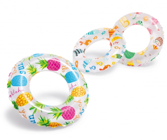 Inflatable Swim Ring with Print