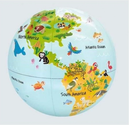 Ball Caly Globe 30 cm - Small Animals in Nature