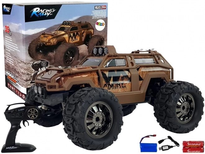 Remote Control Off-Road Racing Car Brown