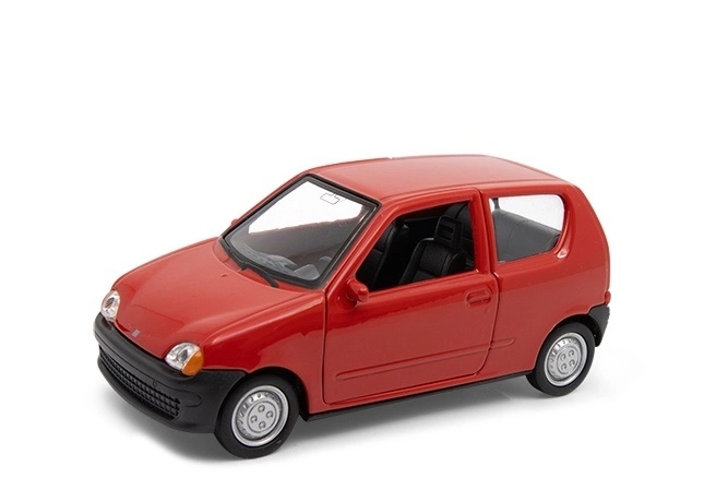Red Fiat Seicento Model Car 1:34 Scale