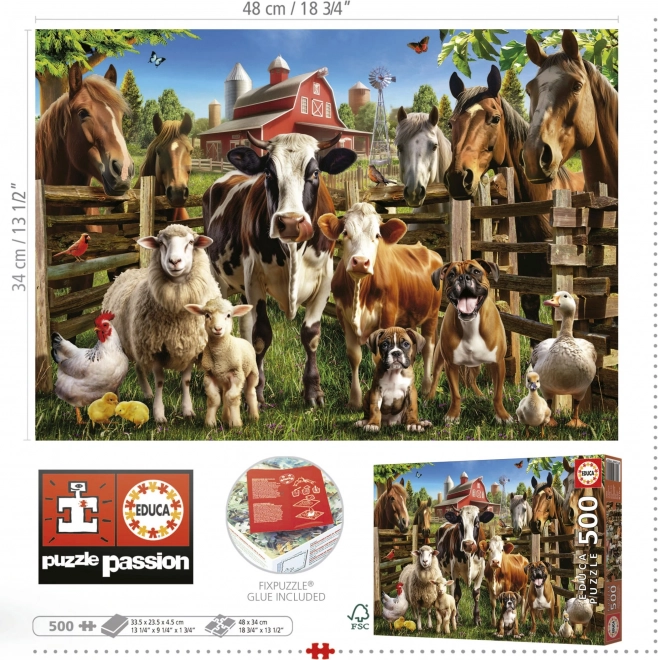 Farm Friends Puzzle 500 Pieces