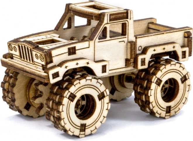 Wooden 3D Puzzle - Monster Truck Model