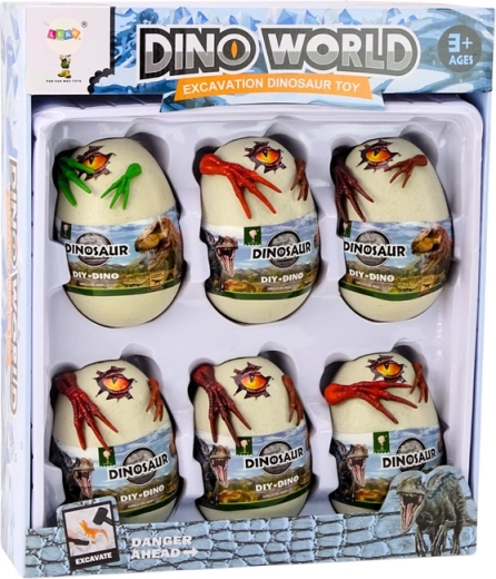 Dino World: 6 uova da scavo