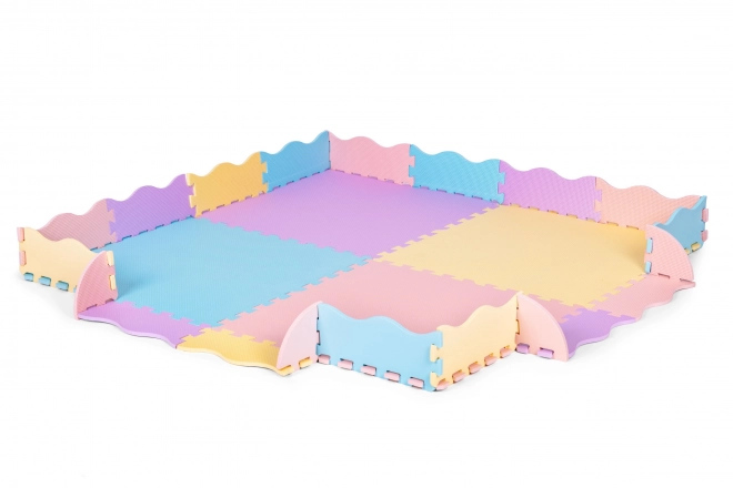 Colorful Foam Play Mat with Fence for Kids 141.5x141.5 cm by IPLAY