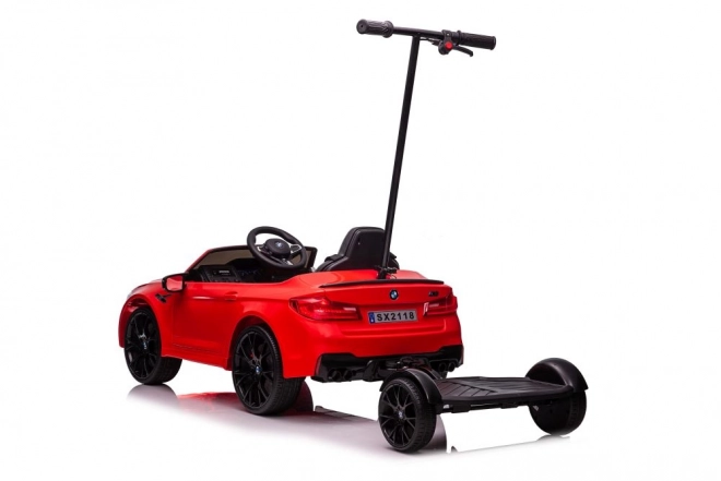 Battery Car with Parental Platform Red Painted