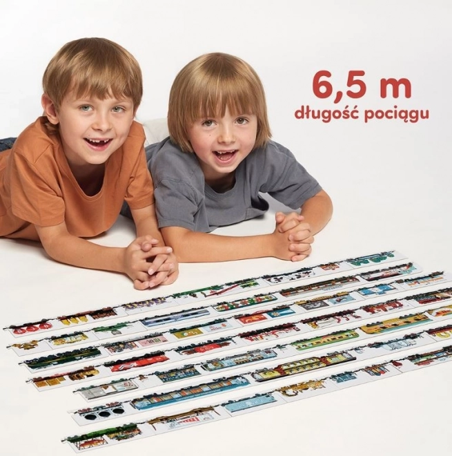 Double-Sided Puzzle Trains