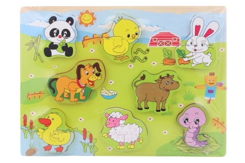 Wooden Puzzle Farm Animals