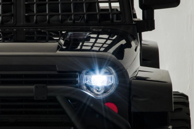 Autíčko Jeep Dark Night na akumulátor pre deti Čierne – Čierne