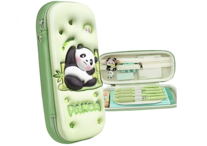 School Pencil Case with Panda Design