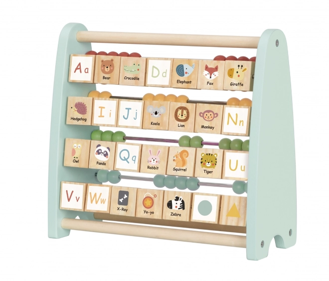 Contatore educativo in legno e alfabeto Tooky Toy
