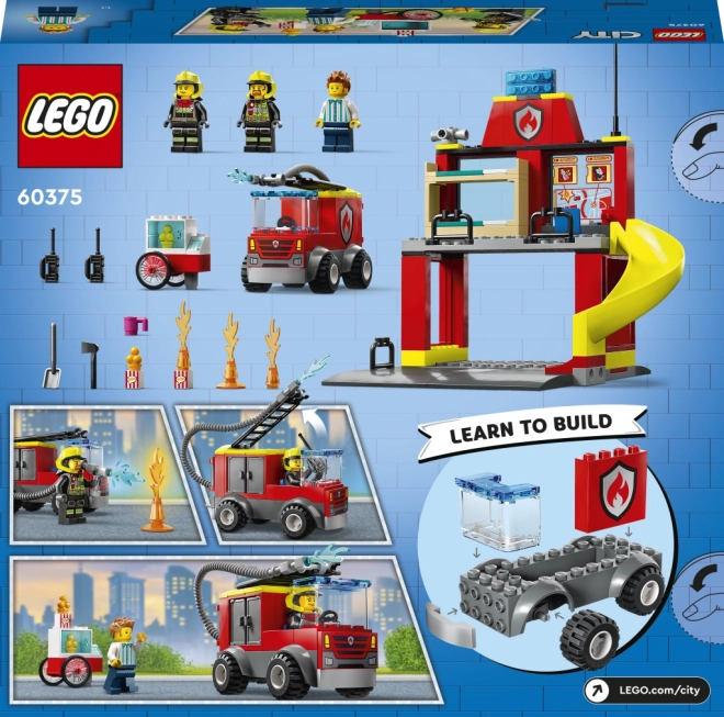Lego City Feuerwache und Löschfahrzeug