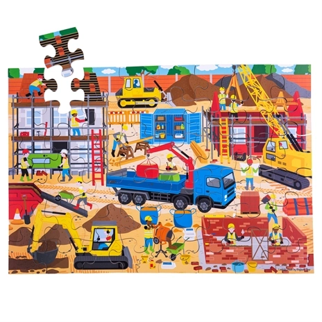 Construction Site Floor Puzzle by Bigjigs Toys