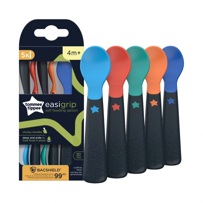 Easigrip wide baby spoons with Bacshield