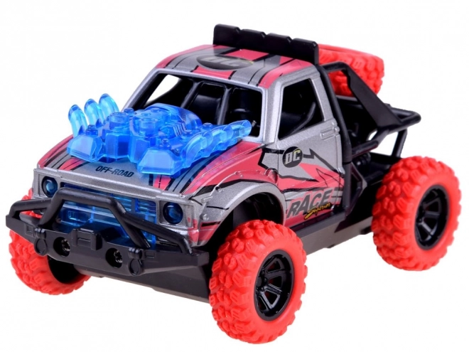 Stunt Driving 4x4 Metal Car – red