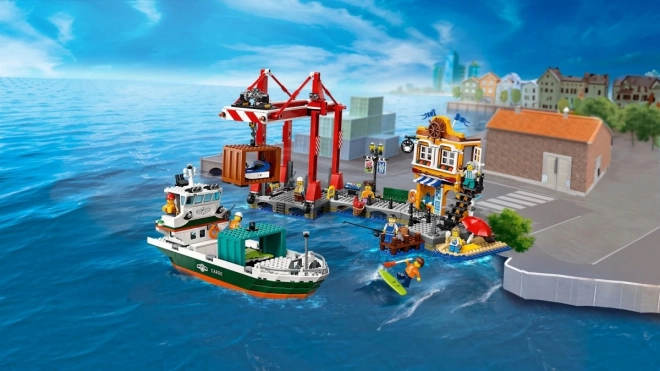 Coastal Port Cargo Ship Set by LEGO City