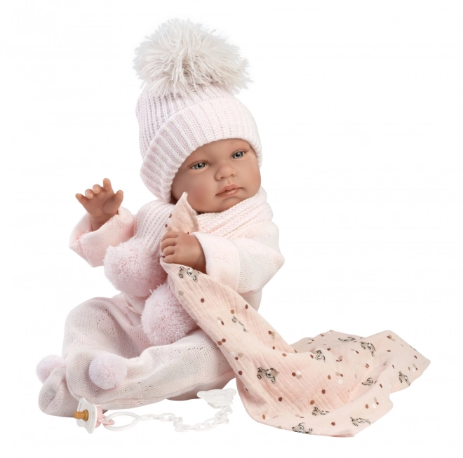 Realistic Baby Doll New Born Girl - Full Vinyl Body 43 cm