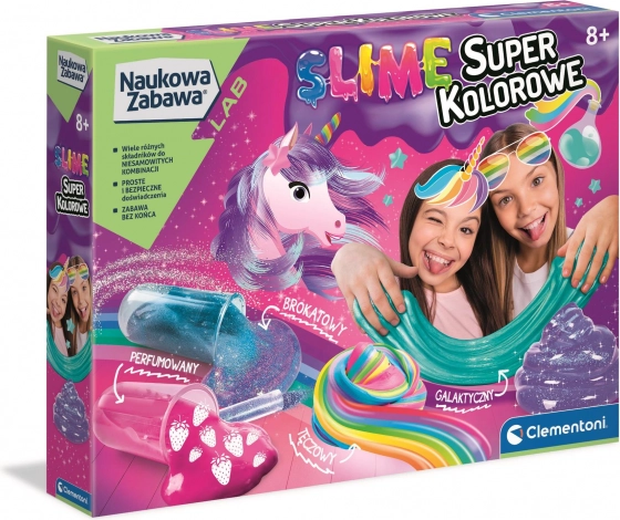 Naukowa Zabawa Super Colorful Slimes