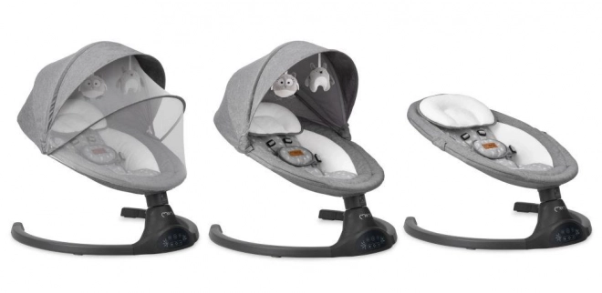 Electric Baby Swing MoMi Kenani Dark Grey