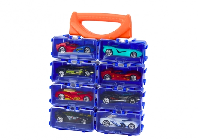Metal Toy Cars Set in Carrying Case