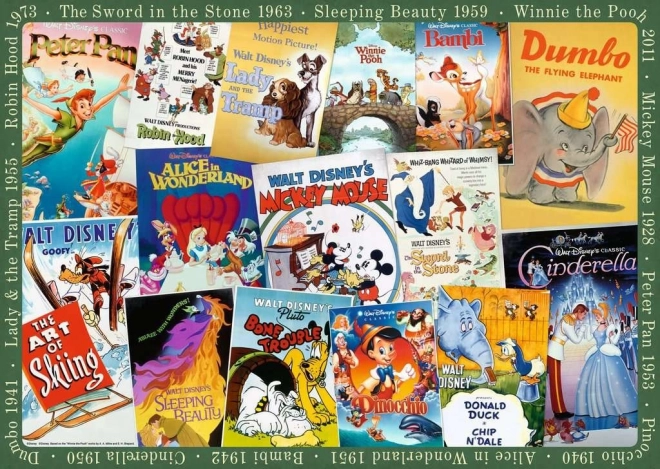 Disney Vintage Posters 1000 Piece Puzzle