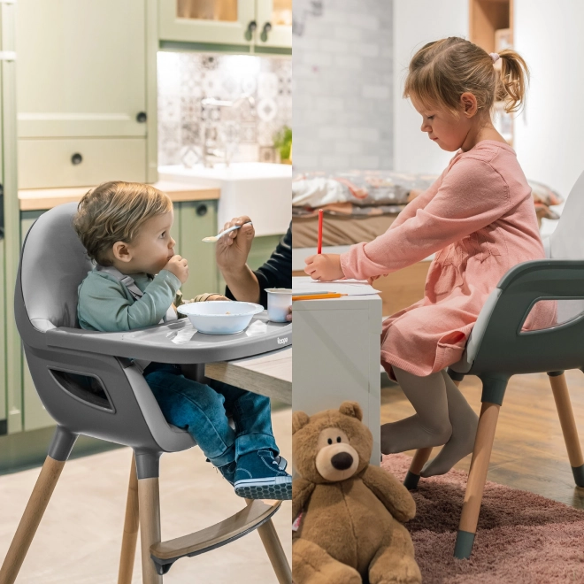 Children's High Chair Dolce 2 in Blush Pink and Grey