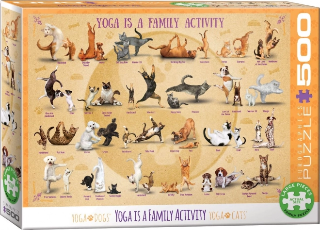 Eurographics Puzzle - Yoga Family Activity XL 500 Pieces