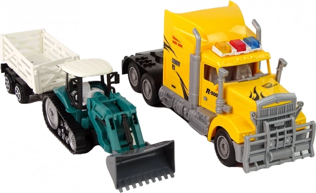 Realistická stavební souprava truck + bagr