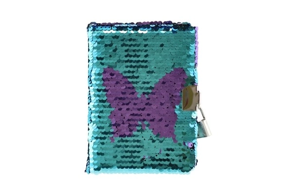 Sequin Secret Notebook with Lock