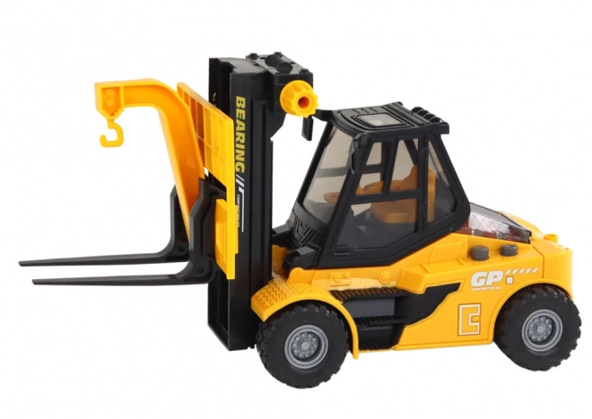 Yellow Toy Forklift with Lights and Sounds