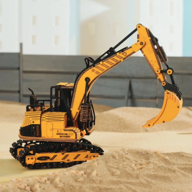 Wooden 3D Puzzle Excavator