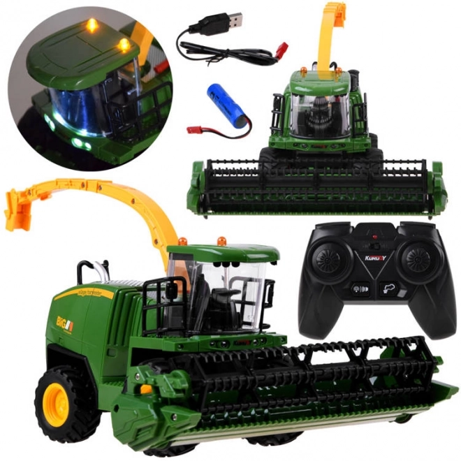 Remote Controlled Harvesting Machine with Smoke and Sound Effects