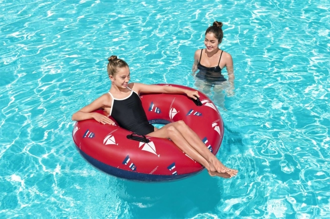 Swimming Ring with Handles 1.19m Red