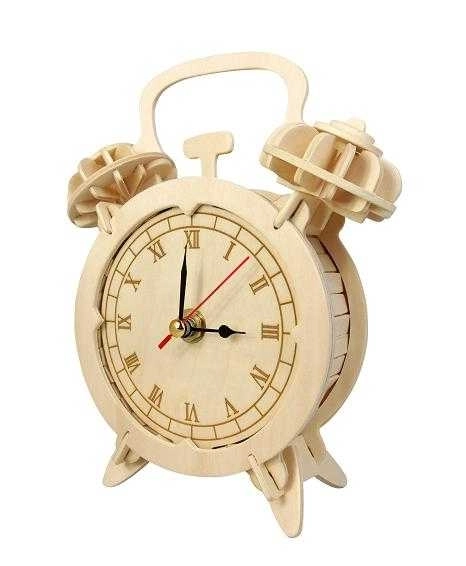 3D Wooden Clock Puzzle Kit