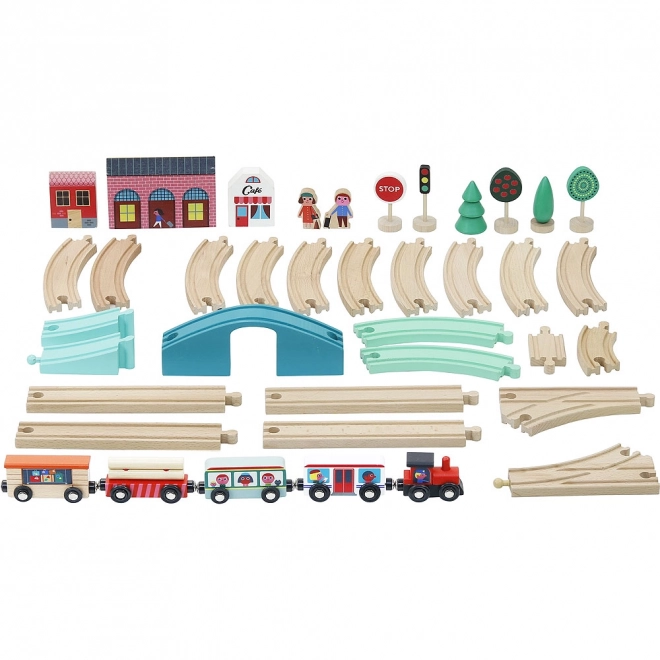 Vilac Wooden Train Set Grand Express