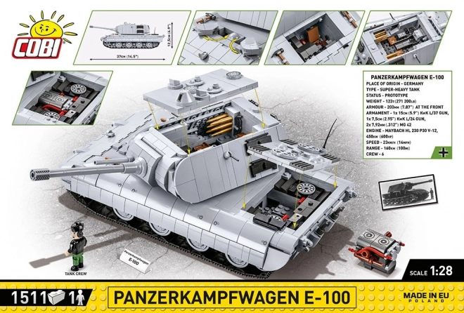 Panzer E-100 Building Blocks Set