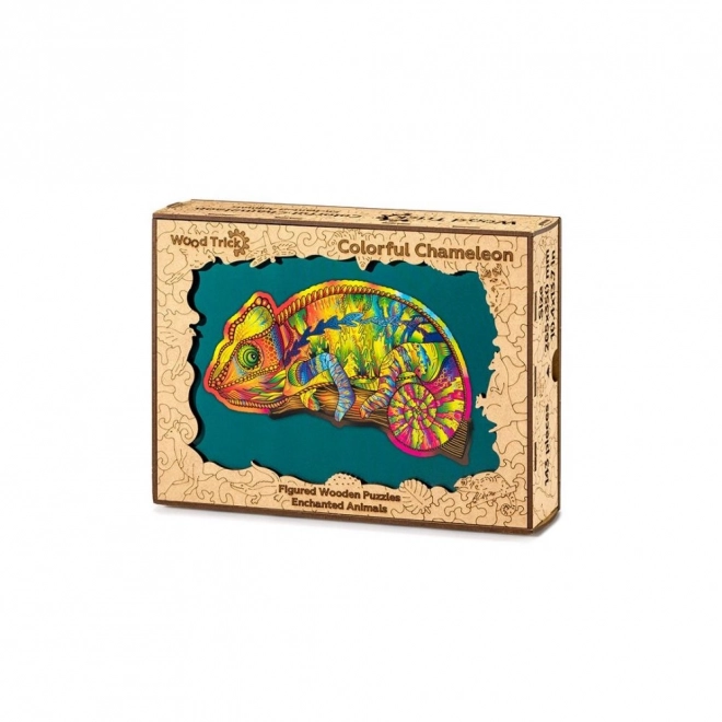 Wooden Chameleon Puzzle