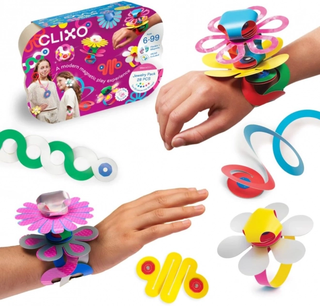 Clixo Jewelry Pack Set creativo di blocchi per la creazione di gioielli - 28 pz
