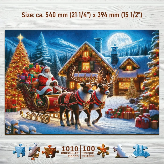 Wooden City Wooden Puzzle Santa Claus Comes