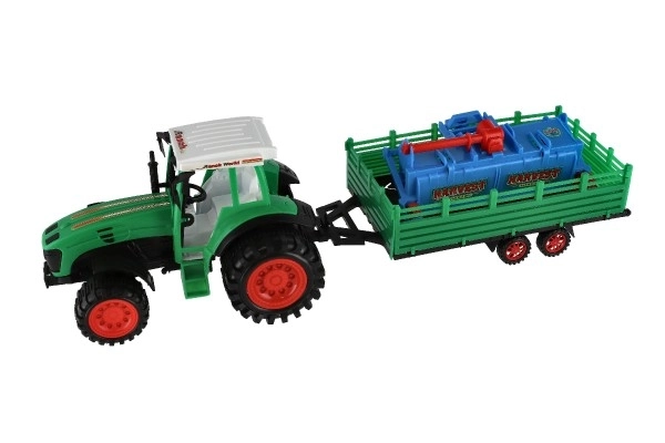 Farm Tractor with Trailer and Rotavator Toy