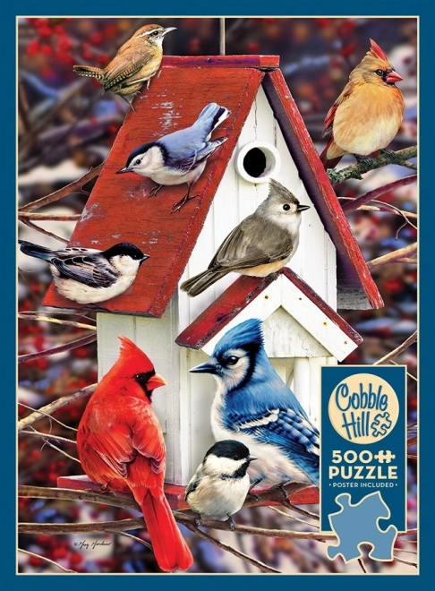 Winter Birdhouse Puzzle 500 Pieces