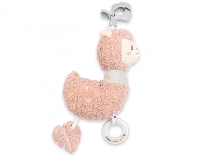 Plush Llama with Clip for Babies