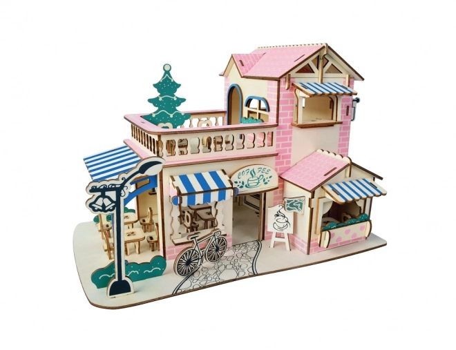 Woodcraft 3D Wooden Puzzle Cafe