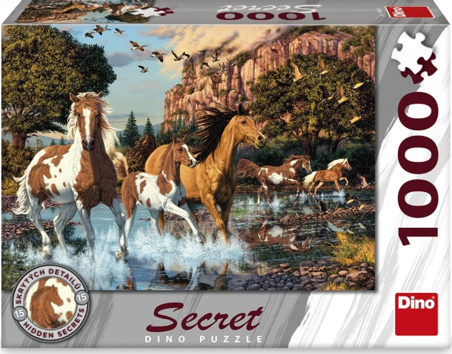 Dino Puzzle Secret Collection: Horses 1000 Pieces