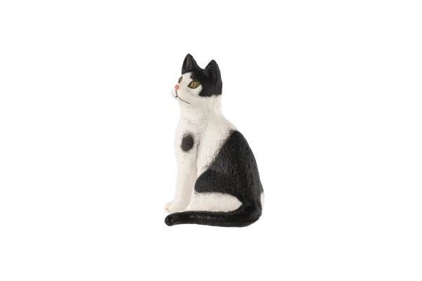 Plastic Domestic Cat Figurine 4cm in Bag