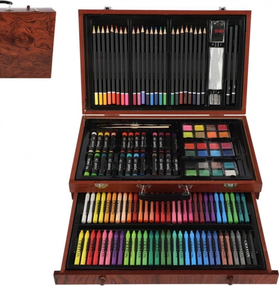 Set da disegno Art Box set creativo in valigetta di legno