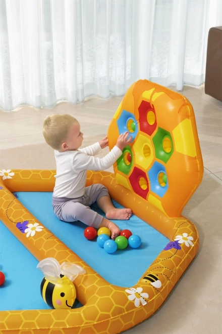 Inflatable Bee Kids Pool with Game and Balls