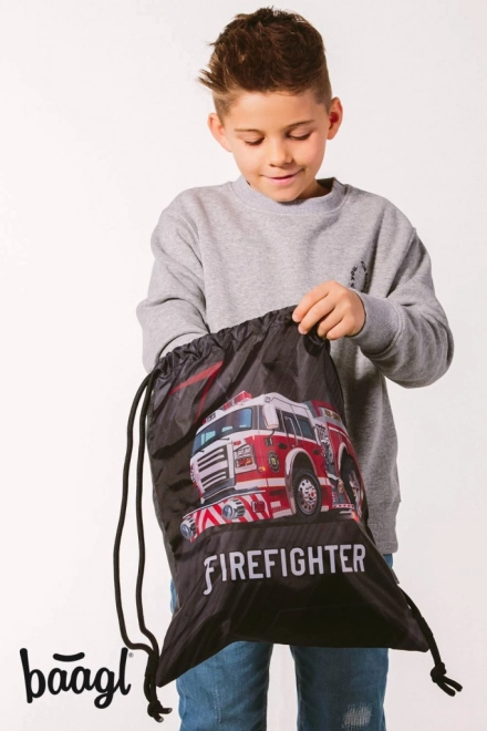 Baagl Firefighter Drawstring Bag