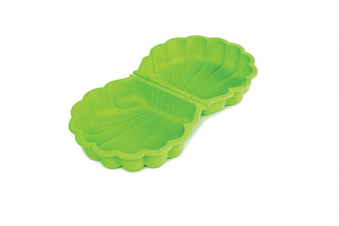 Sabbiéra a conchiglia con coperchio verde