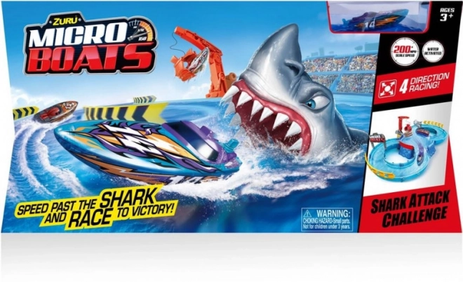 Micro Boat Shark Attack Set